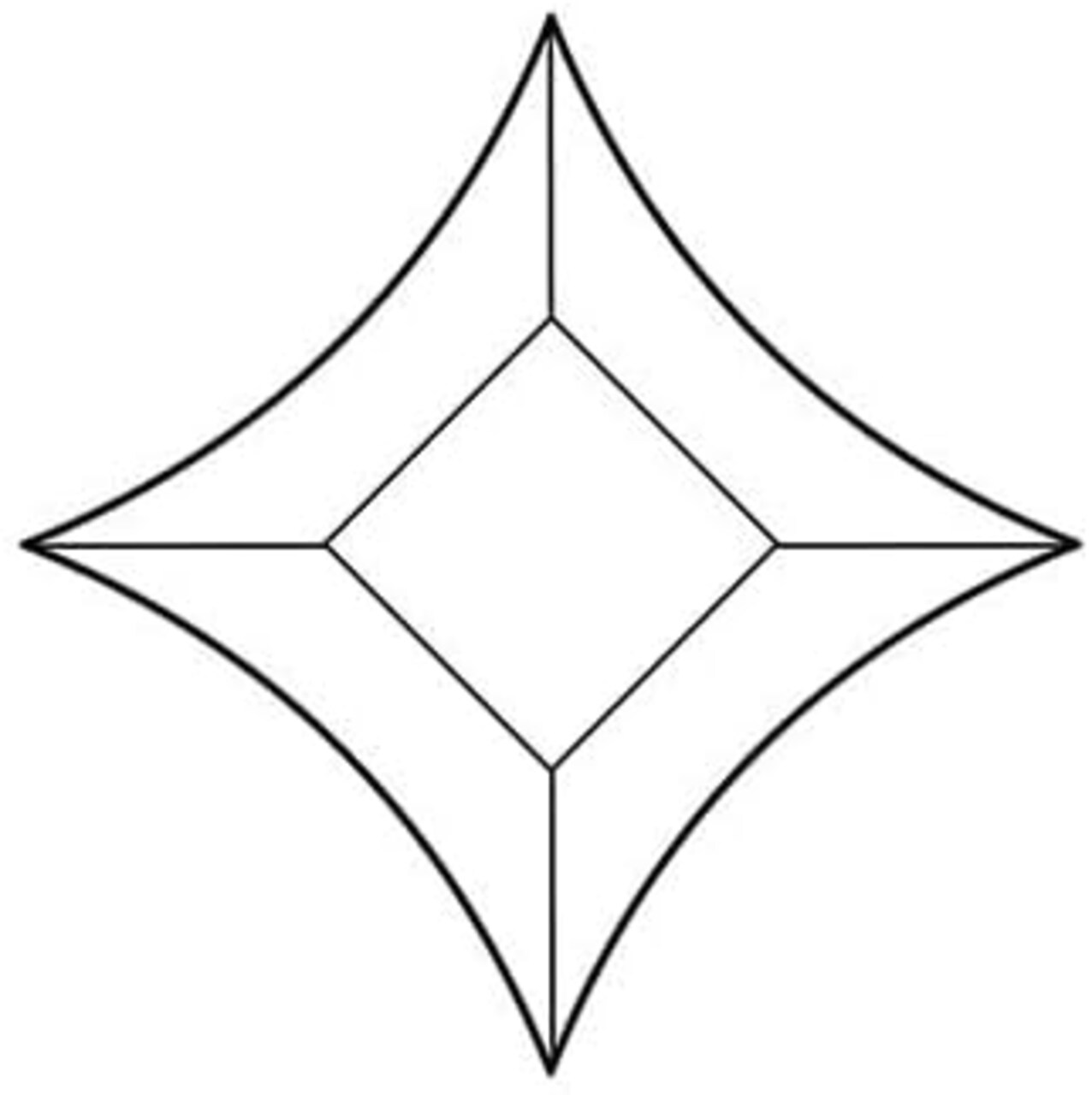 2-7/8" x 2-7/8" x 4-1/8" Pointed Star Glass Bevel - 4.7MM - 10 Pack